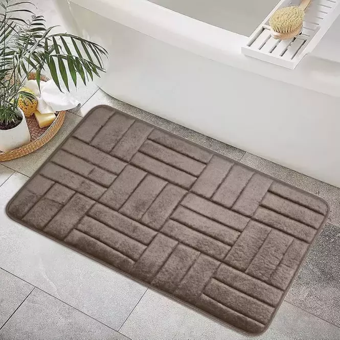 Kúpeľňový koberček 50x80cm Taupe Harmony,2
