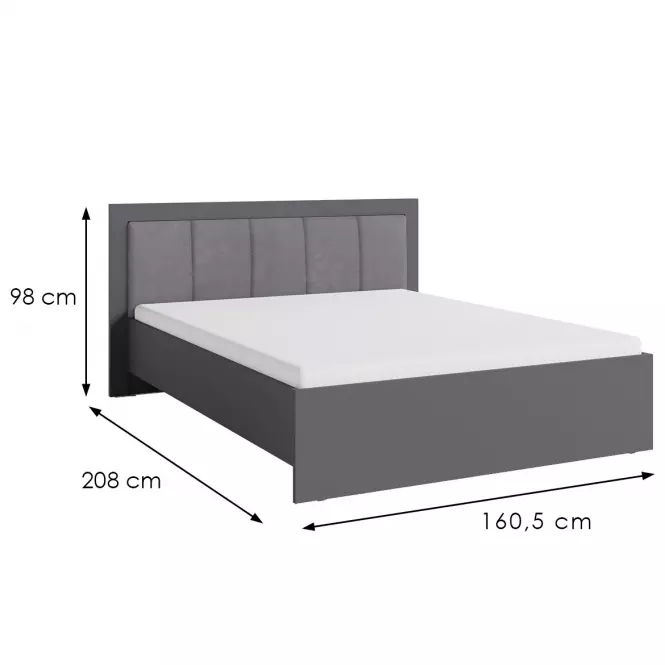 Posteľ Smart SR6 140 grafit,2