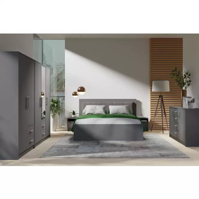Posteľ Smart SR6 140 grafit,5