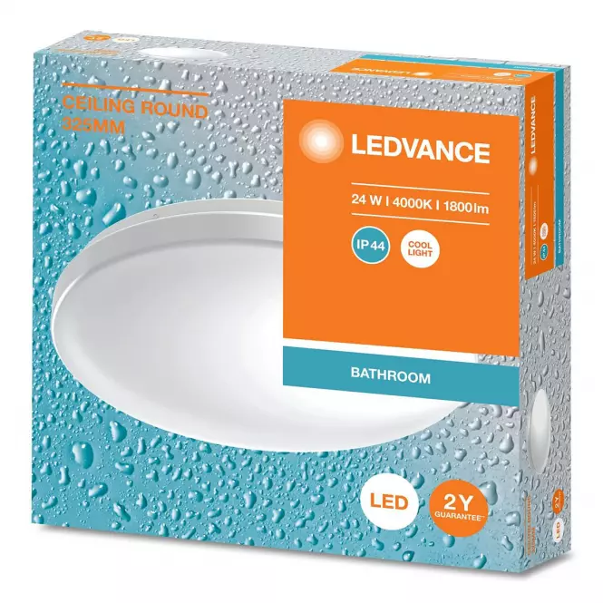 Stropné svietidlo 24W 32,5 cm IP44 PL1