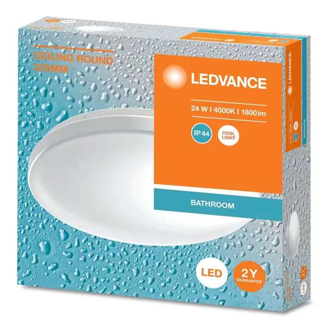 Stropné svietidlo 24W 32,5 cm IP44 PL1,4