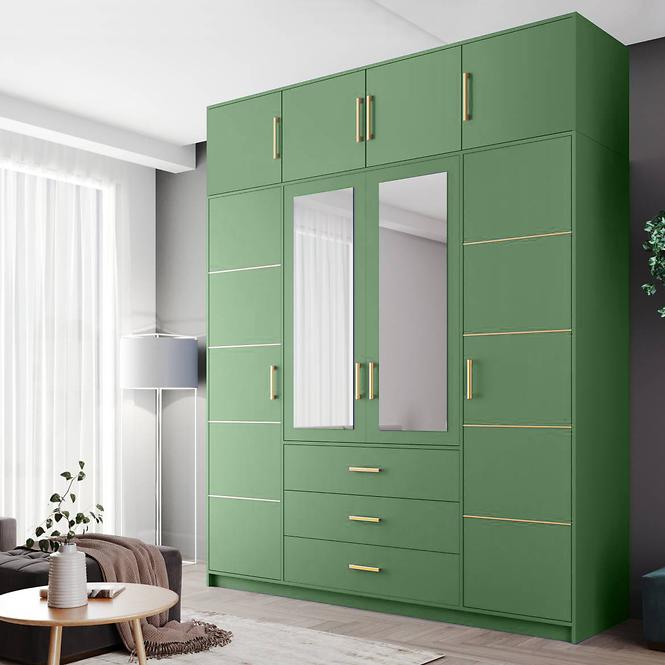 Nadstavec na skriňu Bali 2 D4  zelená,4
