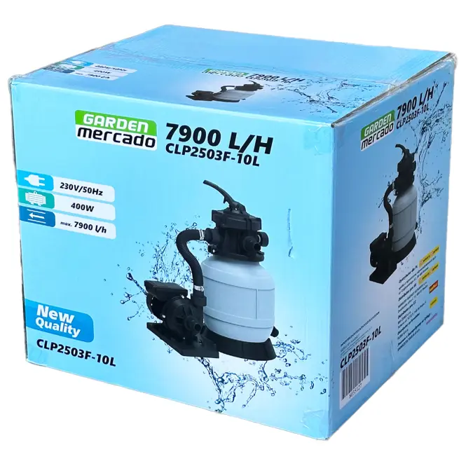 Bazénová filtrácia piesková CLP2503F 7900L/H,7