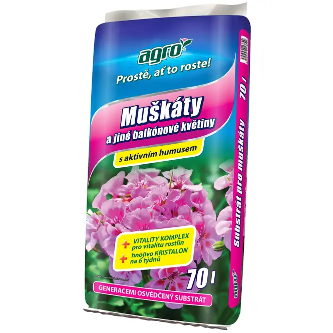 Substrát pre muškáty Agro 70 L