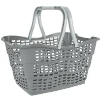 Nákupný košík Nordic sivý 40x29x22,5 cm 15l 130
