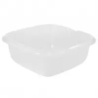 Štvorcová miska s výlevkou transpa. 34x34x12,5 8l 001