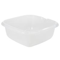 Štvorcová miska s výlevkou transpa. 34x34x12,5 8l 001