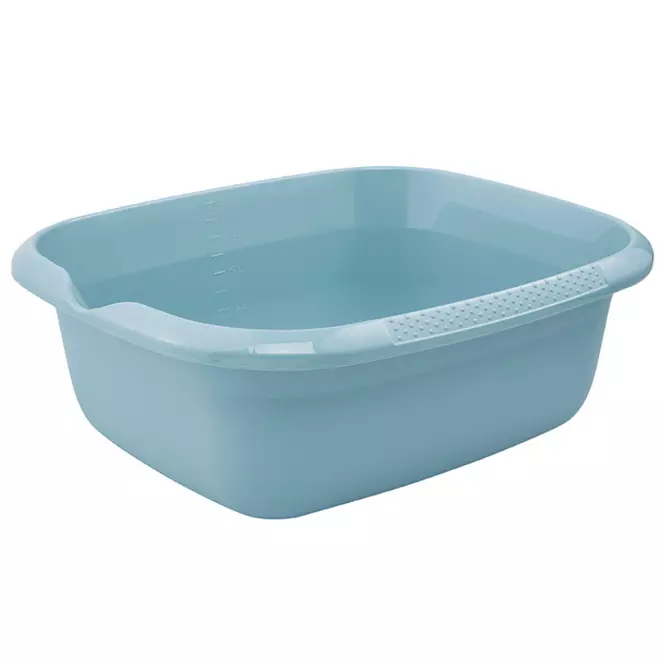 Obdĺžniková misa s výlevkou modrá 38x32x14 9l 680