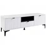 TV Stolík Fabio 2D1S doska biela