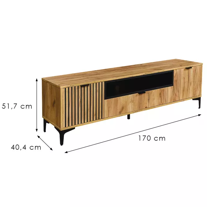 TV Stolík Margo 2D1S craft zlatá,2
