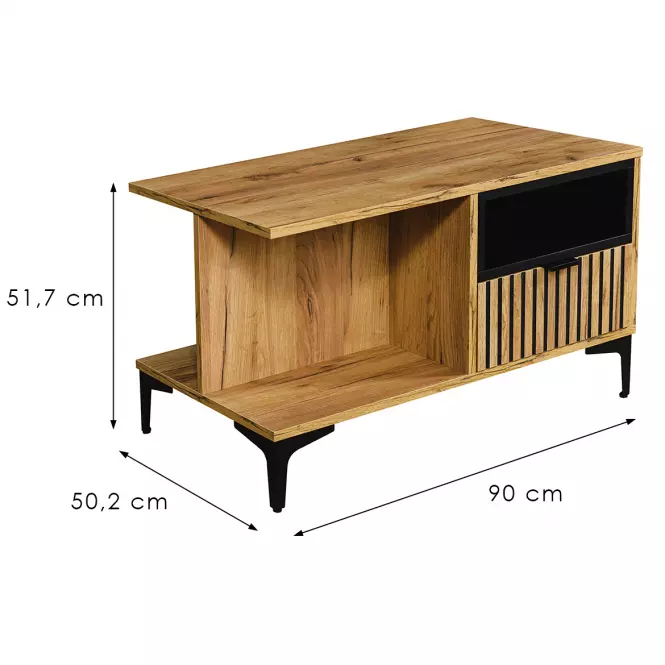 Konferenčný Stolík Margo 1S craft  zlatá