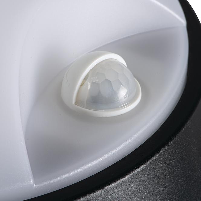 Stropné svietidlo CHIR LED 14W 66306 so senzorom pohybu čierna IP65 PL1