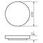 Stropnica LATUR LED 16W 66330 BLACK PL1,8
