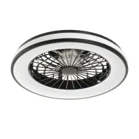 Stropný ventilátor s osvetlením ISAFI LED 66299 BLACK PL1