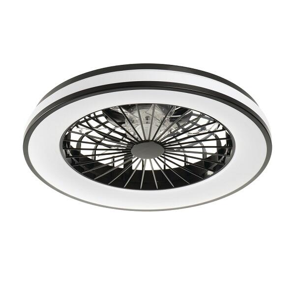 Stropný ventilátor s osvetlením ISAFI LED 66299 BLACK PL1