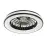 Stropný ventilátor s osvetlením ISAFI LED 66299 BLACK PL1