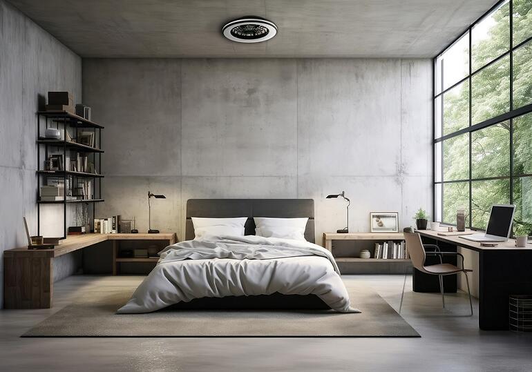 Stropný ventilátor s osvetlením ISAFI LED 66299 BLACK PL1,3