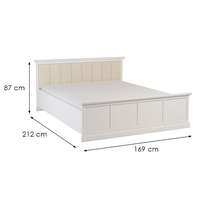 Posteľ Lucca L160 biela opal,2