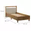 Posteľ Indygo L90 dub wotan-beige,2