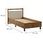 Posteľ Indygo L90 dub wotan-beige,2