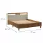 Posteľ Indygo L160 dub wotan-beige,2