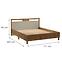 Posteľ Indygo L160 dub wotan-beige,2