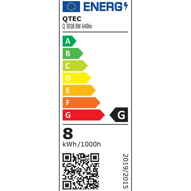 Luster Q-301B LED BLACK 8W 50CM K1