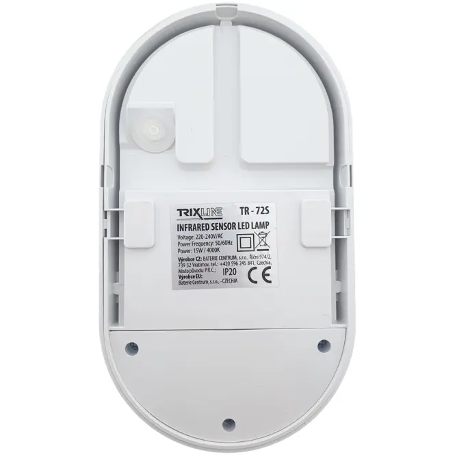 Nástenné svietidlo senzor PEDRO TR 72 S LED 15W PL1,5