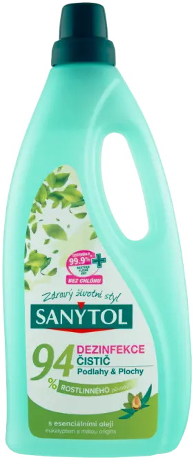 SANYTOL DEZINFEKCIA 94% RASTLINNÝ ČISTIČ - PODLAHY 1000ML