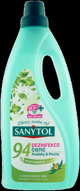 SANYTOL DEZINFEKCIA 94% RASTLINNÝ ČISTIČ - PODLAHY 1000ML