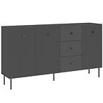 Komoda Viena 3D3S antracit