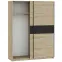 Skriňa Berno 150 jackson hickory/antracyt,3
