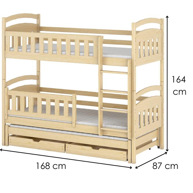 Posteľ Blanka 80x160 borovica