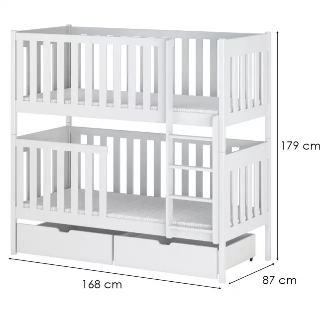 Posteľ Dawid 80x160 white,2