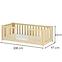 Posteľ Fero 90x200 pine,2