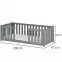 Posteľ Fero 90x200 grey,2