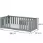 Posteľ Fero 80x180 grey,2