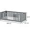 Posteľ Fero 80x180 grey,2