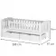 Posteľ Gucio 90x200 white,2