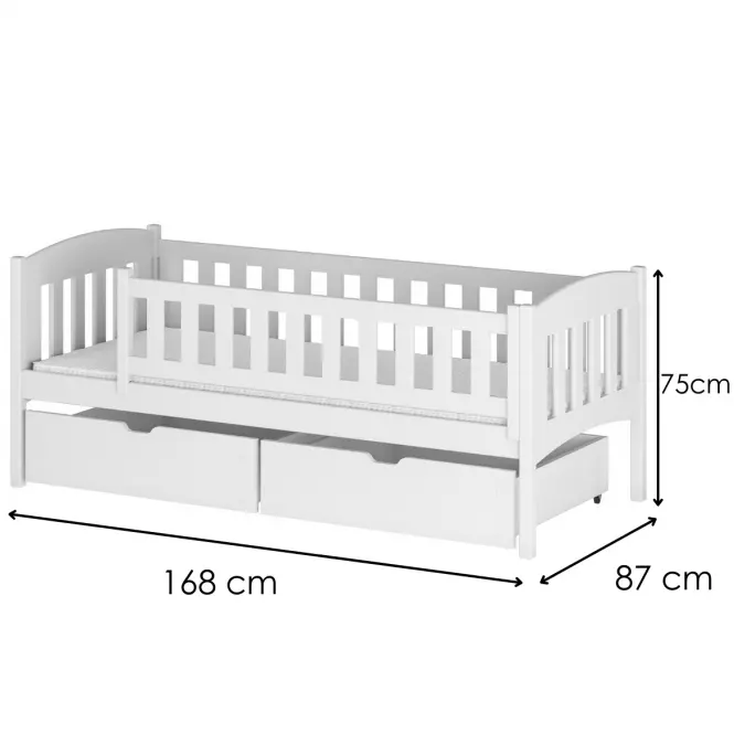 Posteľ Gucio 80x160 white