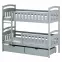 Posteľ Ignas 90x200 grey