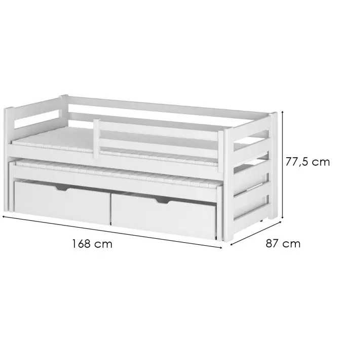 Posteľ Senso 80x160 white,2