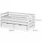Posteľ Senso 80x160 white,2