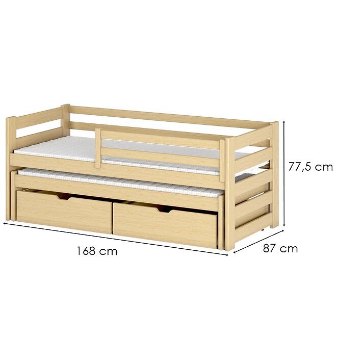 Posteľ Senso 80x160 borovica