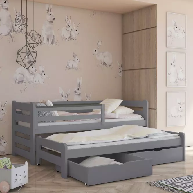 Posteľ Senso 80x160 grey,4