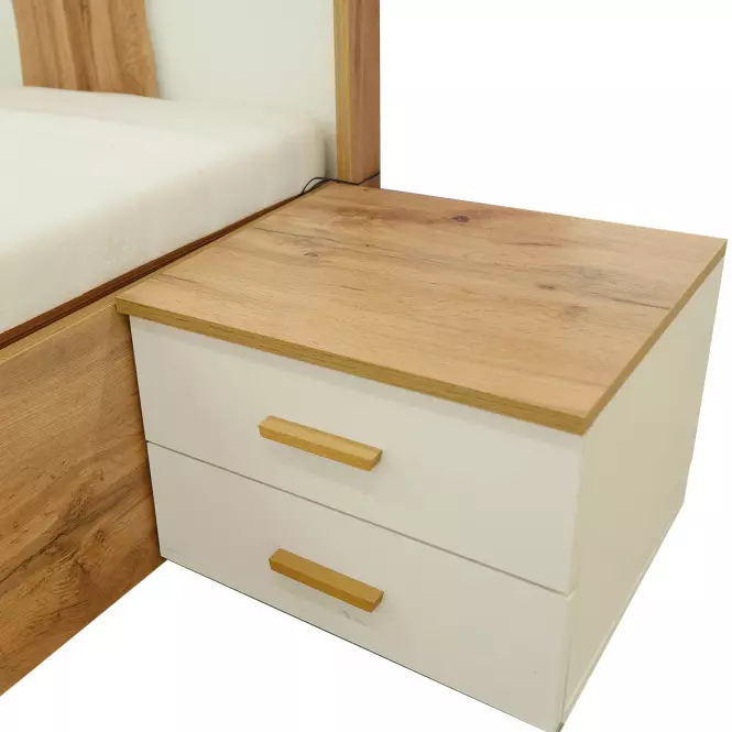 Nočný stolík wood 23 x 2 biela/wotan,3