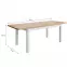 Stôl Agat 160+2x40 artisan/biela,3