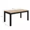 Stôl Agat 160+2x40 artisan/čierna,2