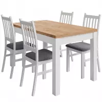 Jedálenská zostava Mibet biela/craft
