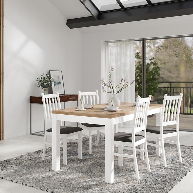 Jedálenská zostava Agbet artisan/biela,2